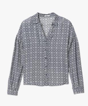 Chemise à motifs femme vue4 - GEMO(FEMME PAP) - GEMO