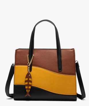Sac à main femme multicolore à breloque poisson vue1 - GEMO (ACCESS) - GEMO