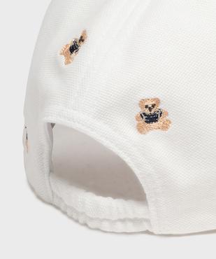 Casquette avec oursons brodés bébé fille - LuluCastagnette vue2 - LULU CASTAGNETT - GEMO