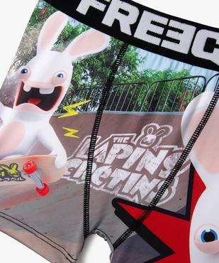 Boxer en microfibre imprimé Les Lapins Crétins garçon - Freegun vue2 - FREEGUN - GEMO