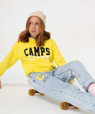 Sweat fille en molleton doux avec motif bouclette - Camps United vue1 - CAMPS UNITED - GEMO