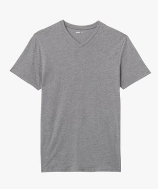 Tee-shirt homme à manches courtes et col V vue4 - GEMO (HOMME) - GEMO