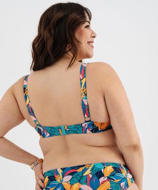 Haut de maillot de bain emboitant fleuri femme grande taille vue6 - GEMO (PLAGE) - GEMO