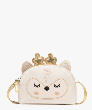 Sac bandoulière compact à détails dorés fille vue1 - GEMO (ENFANT) - GEMO