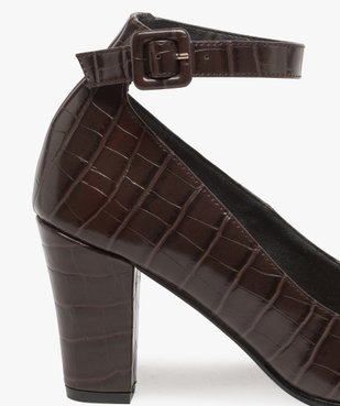 Escarpins femme unis à talon et bride à boucle vue6 - Nikesneakers(URBAIN) - Nikesneakers