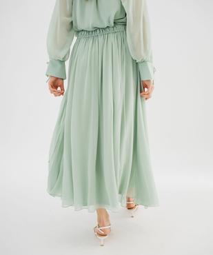 Jupe fluide en mousseline femme vue4 - GEMO 4G FEMME - GEMO