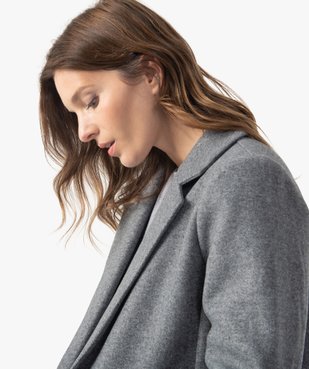 Manteau femme à col tailleur vue2 - GEMO(FEMME PAP) - GEMO