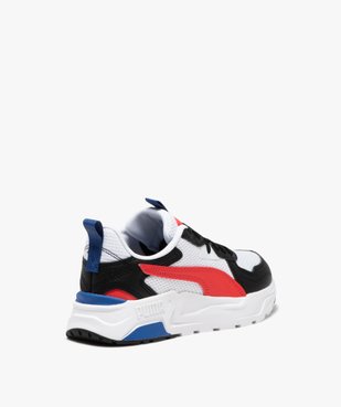 Baskets garçon contrastée à lacets et en mesh - Puma vue4 - PUMA - GEMO