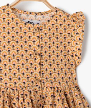 Robe bébé fille à motifs fleuris vue2 - GEMO(BEBE DEBT) - GEMO