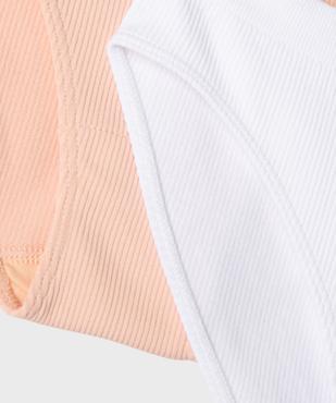 Culotte en maille côtelée fille (lot de 2) vue2 - GEMO 4G FILLE - GEMO