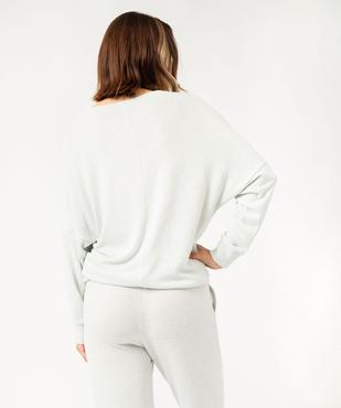 Haut de pyjama à manches chauve-souris femme vue3 - GEMO 4G FEMME - GEMO
