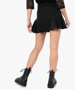 Jupe femme courte avec ceinture à nouer vue3 - GEMO(FEMME PAP) - GEMO