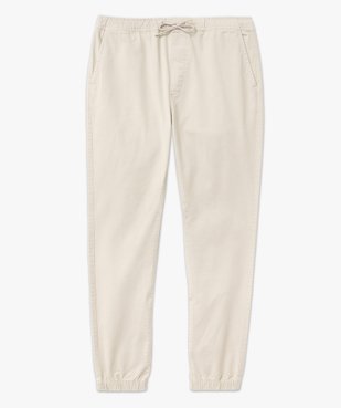 Pantalon jogger en toile de coton homme vue4 - GEMO 4G HOMME - GEMO