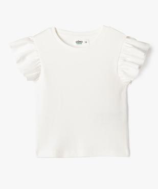 Tee-shirt manches courtes à volants fille vue1 - GEMO 4G FILLE - GEMO