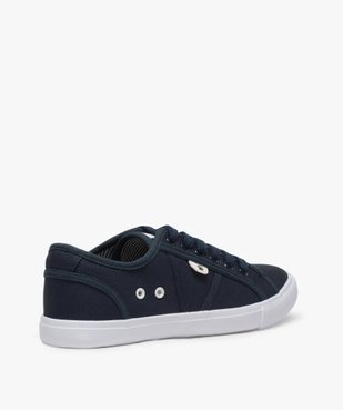 Tennis femme en toile unie avec détails contrastants vue4 - GEMO C4G FEMME - GEMO