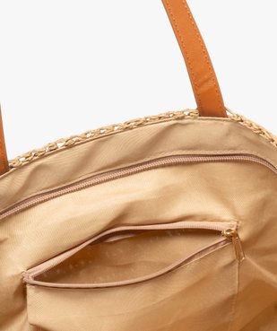Sac de plage en paille à motifs femme vue6 - GEMO (ACCESS) - GEMO