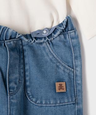 Ensemble 2 pièces jean et body bébé garçon - LuluCastagnette vue2 - LULU CASTAGNETT - GEMO