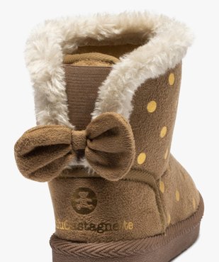 Boots d’intérieur fille en suédine – Lulu Castagnette vue6 - LULU CASTAGNETT - GEMO