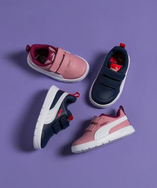 Baskets basses à scratch Courtflex V3 bébé fille - Puma vue1 - PUMA - GEMO