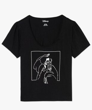 Tee-shirt femme grande taille imprimé Cruella - Disney vue4 - DISNEY DTR - GEMO