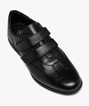 Derbies homme dessus en cuir uni à double scratch vue5 - GEMO (CONFORT) - GEMO