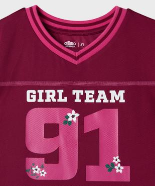 Tee-shirt de sport avec inscription girly fille vue2 - GEMO 4G FILLE - GEMO