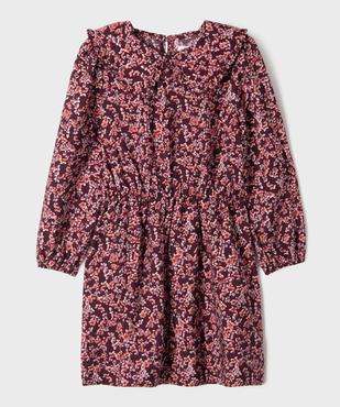 Robe à manches longues à motifs fleuris fille vue2 - GEMO 4G FILLE - GEMO