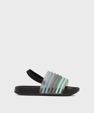Mules de plage à bride multicolore avec élastique garçon vue1 - GEMO (PLAGE) - GEMO