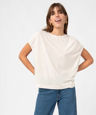 Tee-shirt femme loose et pailleté vue1 - GEMO(FEMME PAP) - GEMO