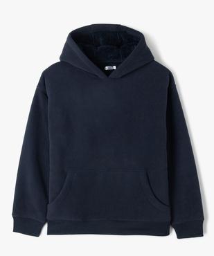 Sweat à capuche polaire avec doublure sherpa garçon vue2 - GEMO (JUNIOR) - GEMO