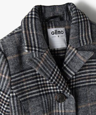 Manteau fille à motif tartan vue2 - GEMO (ENFANT) - GEMO