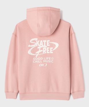 Sweat à capuche et poche kangourou en molleton imprimé devant et dos garçon vue3 - GEMO 4G GARCON - GEMO