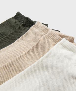 Chaussettes femme ultra courtes unies (lot de 5) vue2 - GEMO 4G FEMME - GEMO