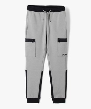 Pantalon de sport garçon en molleton à poches latérales vue1 - GEMO (ENFANT) - GEMO