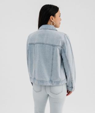 Veste en jean classique femme vue3 - GEMO 4G FEMME - GEMO