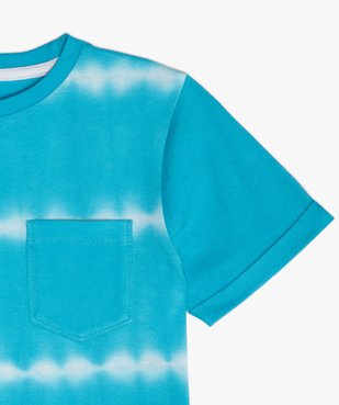 Tee-shirt garçon à manches courtes effet tie-and-dye vue2 - GEMO (ENFANT) - GEMO
