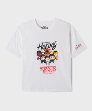 Tee-shirt col rond imprimé fille - Stranger Things vue1 - STRANGER THINGS - GEMO