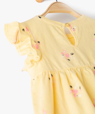 Robe bébé fille ample à motifs vue3 - GEMO(BEBE DEBT) - GEMO