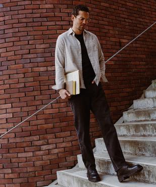 Jean loose en denim 100% coton homme vue1 - GEMO 4G HOMME - GEMO