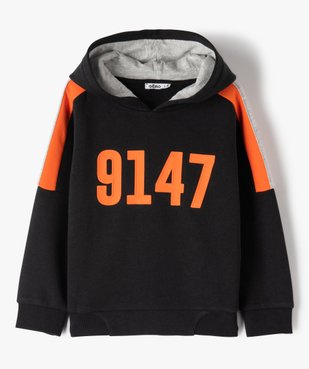 Sweat garçon à capuche en molleton chaud vue2 - GEMO (ENFANT) - GEMO