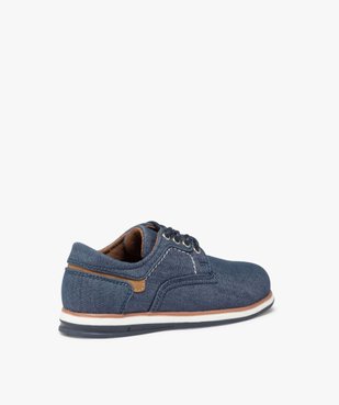 Derbies garçon unis en toile avec semelle bicolore vue5 - BUGGY - GEMO