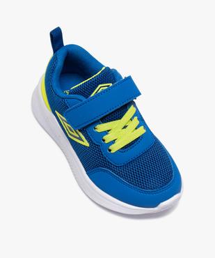 Baskets garçon running bicolores à scratch - Umbro vue5 - UMBRO - GEMO