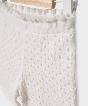 Short ajouré façon crochet bébé fille vue2 - GEMO(BEBE DEBT) - GEMO