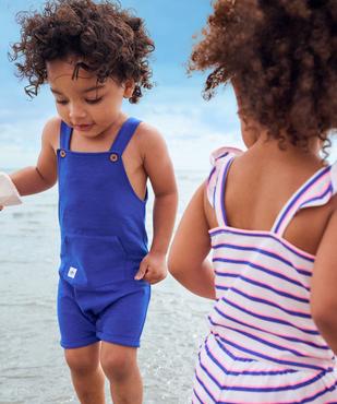Salopette courte bébé garçon en jersey de coton vue1 - GEMO 4G BEBE - GEMO