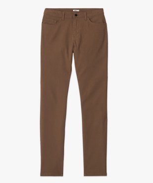 Pantalon 5 poches coupe slim en toile extensible homme vue4 - GEMO 4G HOMME - GEMO