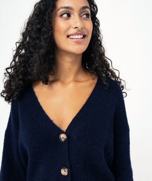 Gilet en maille à col V femme - LuluCastagnette vue5 - LULUCASTAGNETTE - GEMO