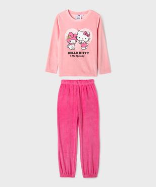 Pyjama en velours avec motif chat fille - Hello Kitty vue1 - HELLO KITTY - GEMO