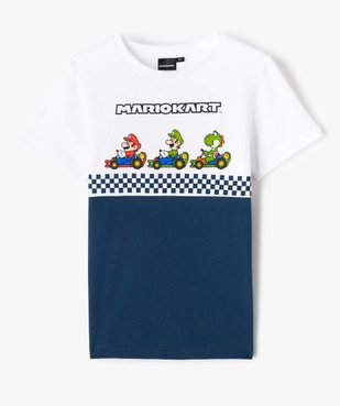 Tee-shirt garçon bicolore à manches courtes - Mario Kart vue2 - MARIO - GEMO