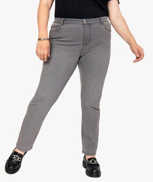 Jean femme extensible coupe Slim vue1 - GEMO (G TAILLE) - GEMO
