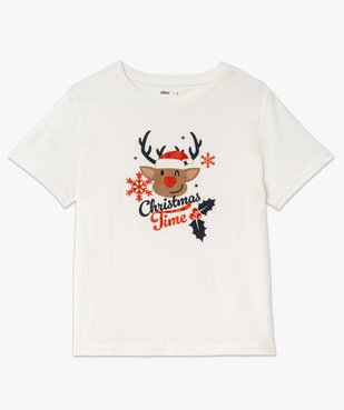 Tee-shirt à manches courtes avec motif Noël femme vue4 - GEMO(FEMME PAP) - GEMO